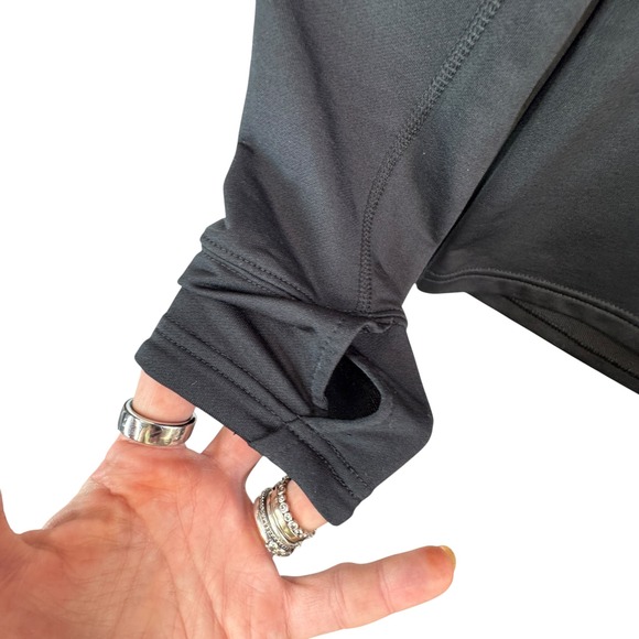 Nike Dri-Fit‎ L Black Long Sleeve Thumbhole Turtleneck Womens Base Layer - Picture 8 of 9